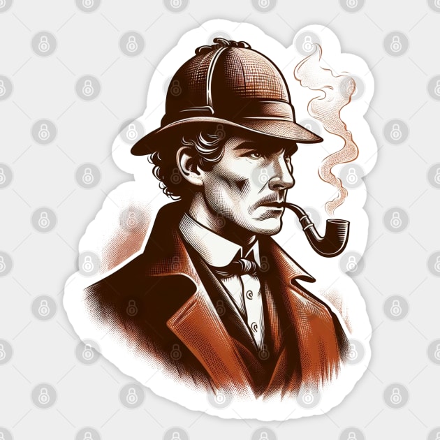 Sherlock Holmes Sticker by MakerMind8.2